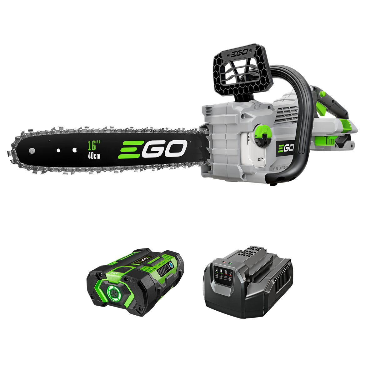 EGO Power+ 16” Chain Saw with 2.5Ah Battery and 210W Standard Charger CS1611