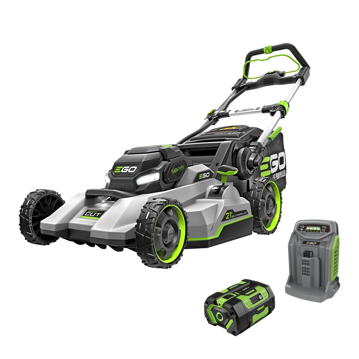EGO POWER+ 21" Select Cut™ Mower with Touch Drive™ Self-Propelled Technology with 7.5Ah Battery and Rapid Charger LM2135SP