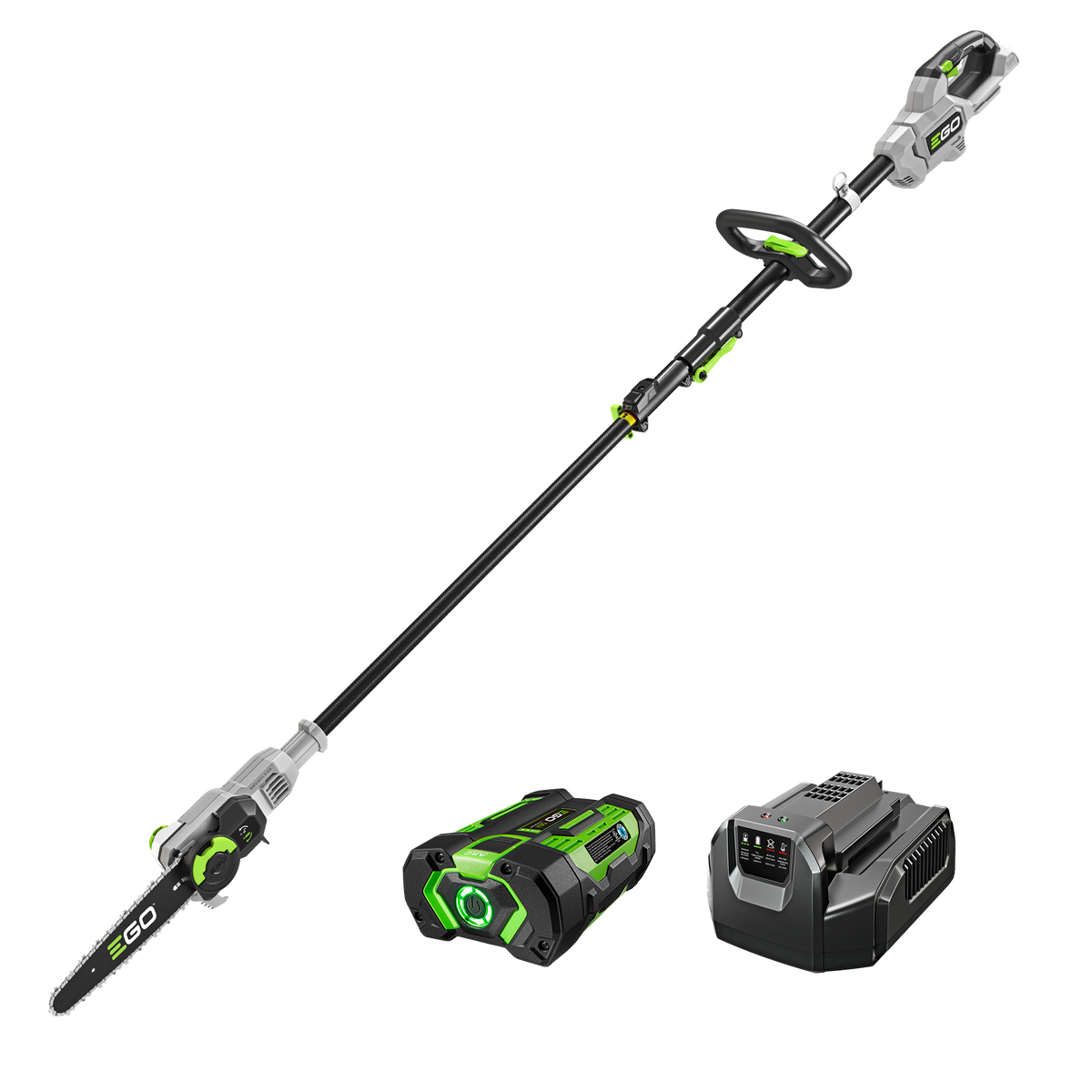 EGO Power+ 10” Telescopic Pole Saw with 2.5Ah Battery and Standard Charger PS1001