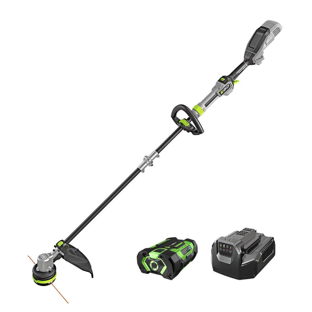 EGO POWER+ 16" POWERLOAD™ String Trimmer with Carbon Fiber Shaft with 2.5Ah Battery and 210W Charger ST1611T